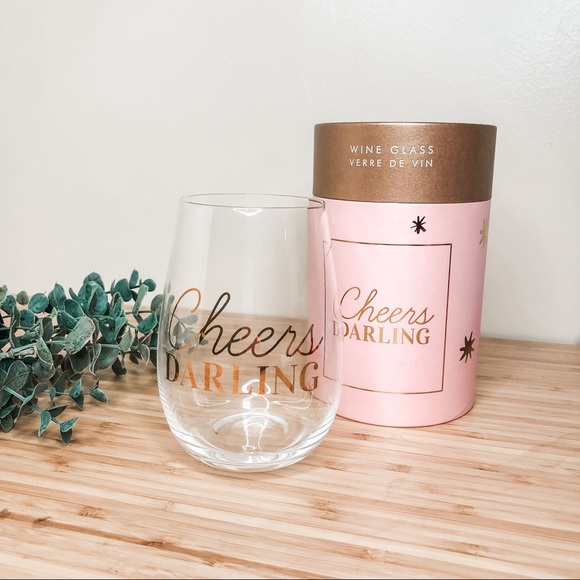 Indigo Other - Indigo ‘Cheers, Darling!’ Wine Glass Cup | New with Box